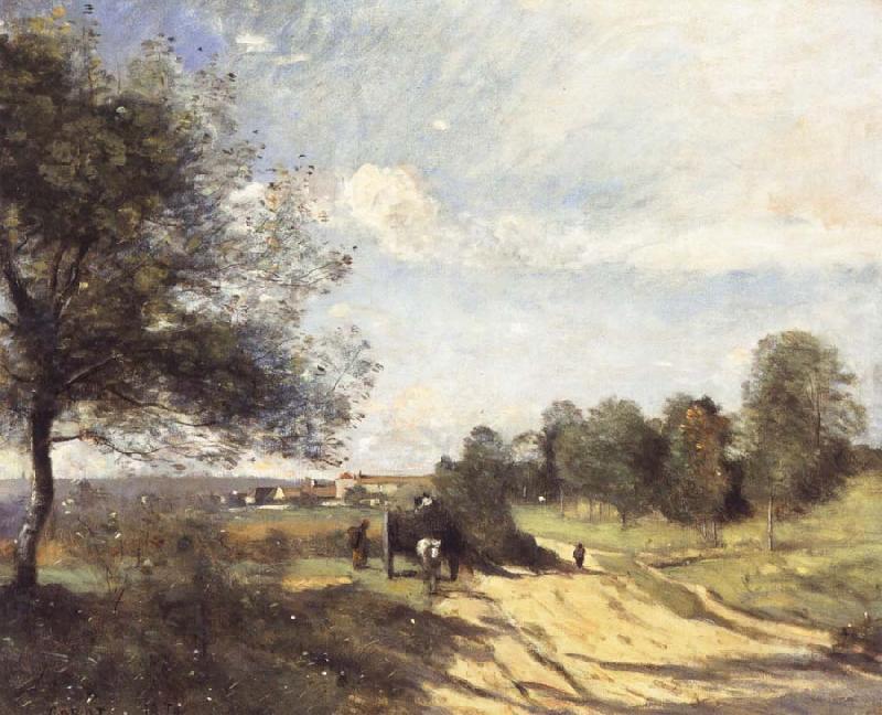 Jean Baptiste Camille  Corot THe Wagon Germany oil painting art